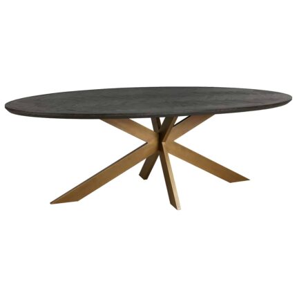 7378 - Eettafel Blackbone Brass ovaal 230 (Black)