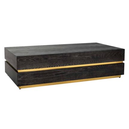 7447 - Salontafel Blackbone gold 150x80 (Block) (Black)