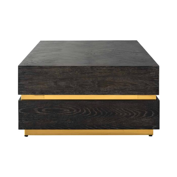 7447 - Salontafel Blackbone gold 150x80 (Block) (Black)