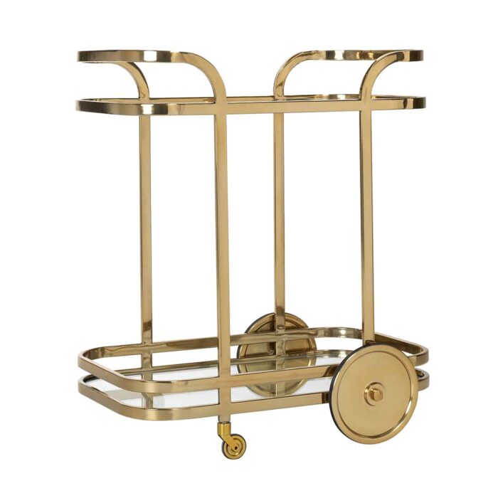 9421 - Trolley X.O. goud met glas (Gold)