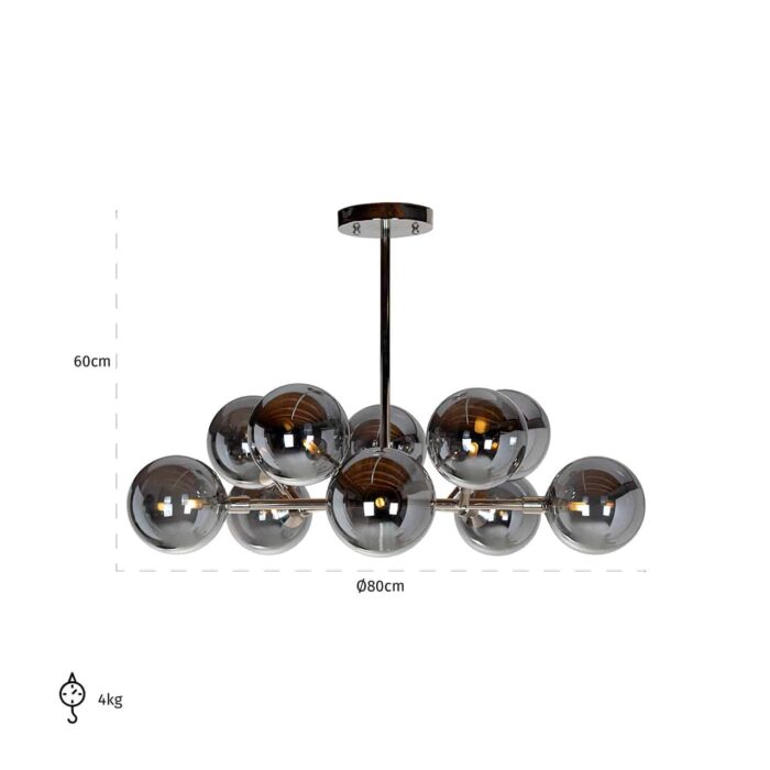 #¿NOMBRE? - Hanglamp Riley (G9 fitting) (Silver)